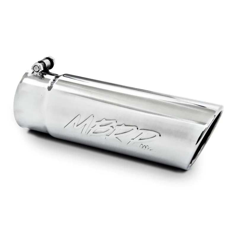 MBRP Universal Tip 4in O.D. Angled Rolled End 3 inlet 10 length - Image 2