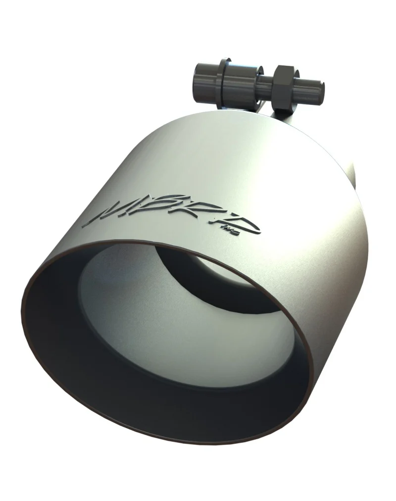 MBRP Universal Tip 4in O.D. Dual Wall Angled 2.5in inlet 8in length T304 - Image 2