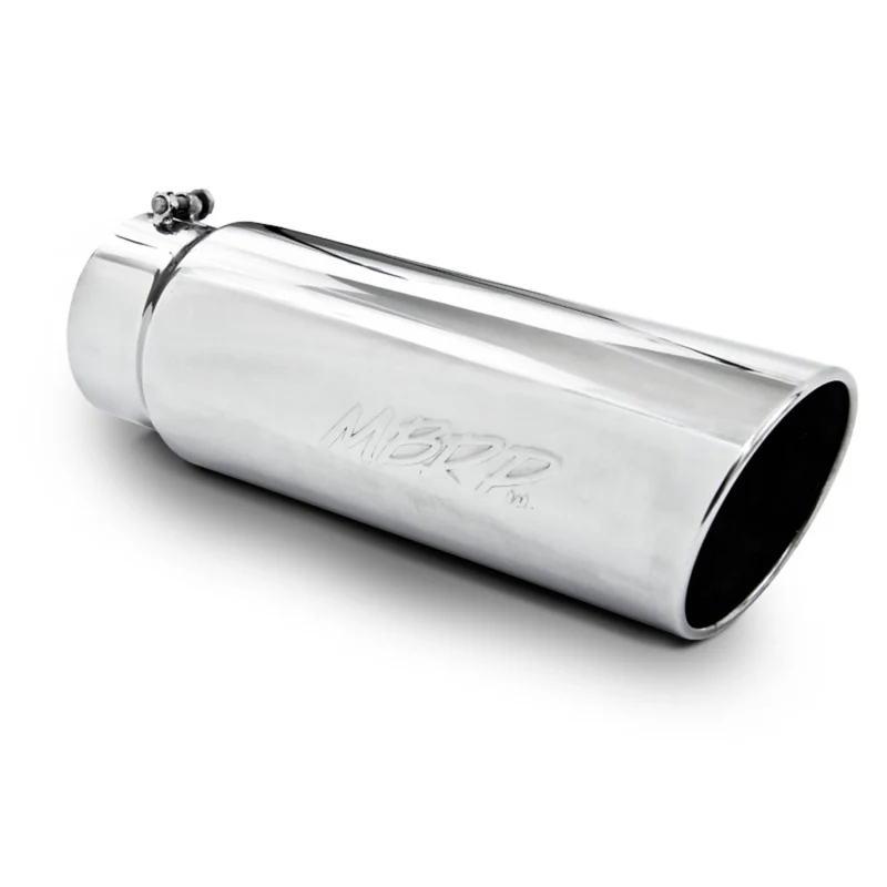 MBRP Universal Tip 6in OD Angled Rolled End 5in Inlet 18in Length T304 Exhaust - Image 2