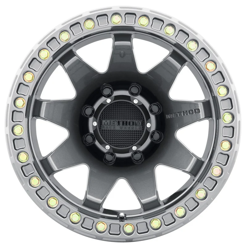 Method MR108 17x9 -44mm Offset 8x6.5 130.81mm CB Gloss Titanium w/BH-H24125-38 Wheel - Image 2