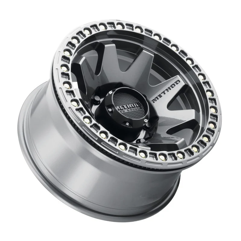 Method MR108 17x9 -44mm Offset 8x6.5 130.81mm CB Gloss Titanium w/BH-H24125-38 Wheel - Image 3
