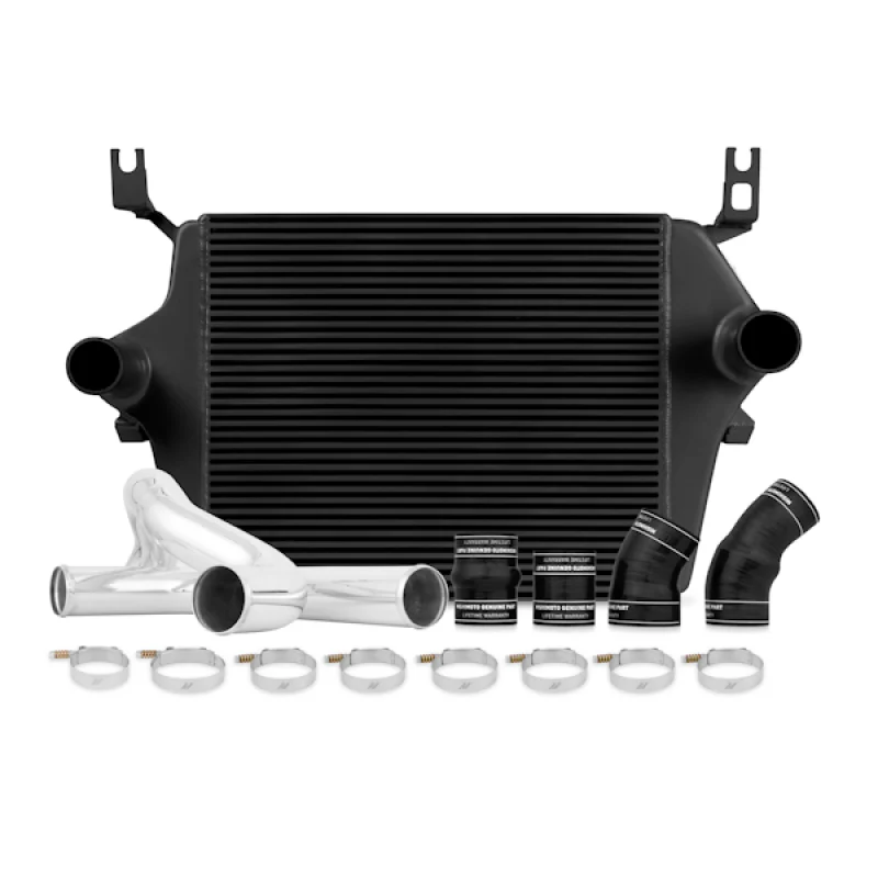 Mishimoto 03-07 Ford 6.0L Powerstroke Intercooler Kit w/ Pipes (Black) - Image 2