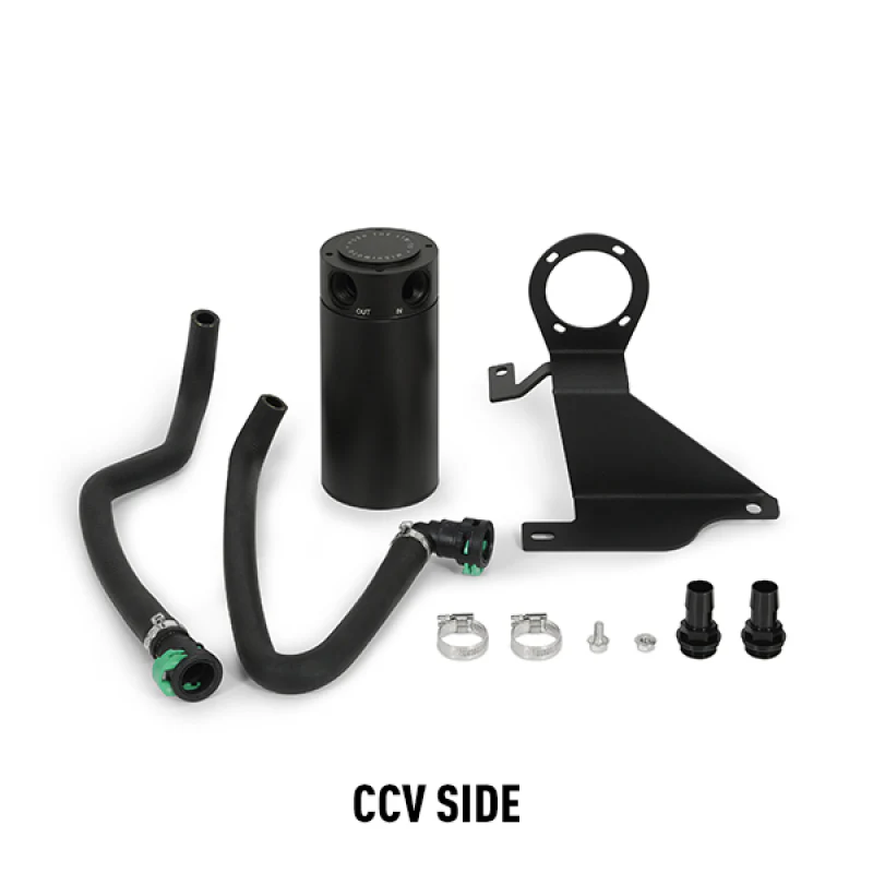 Mishimoto 11-14 Ford F-150 EcoBoost 3.5L Baffled Oil Catch Can Kit - Black - Image 5