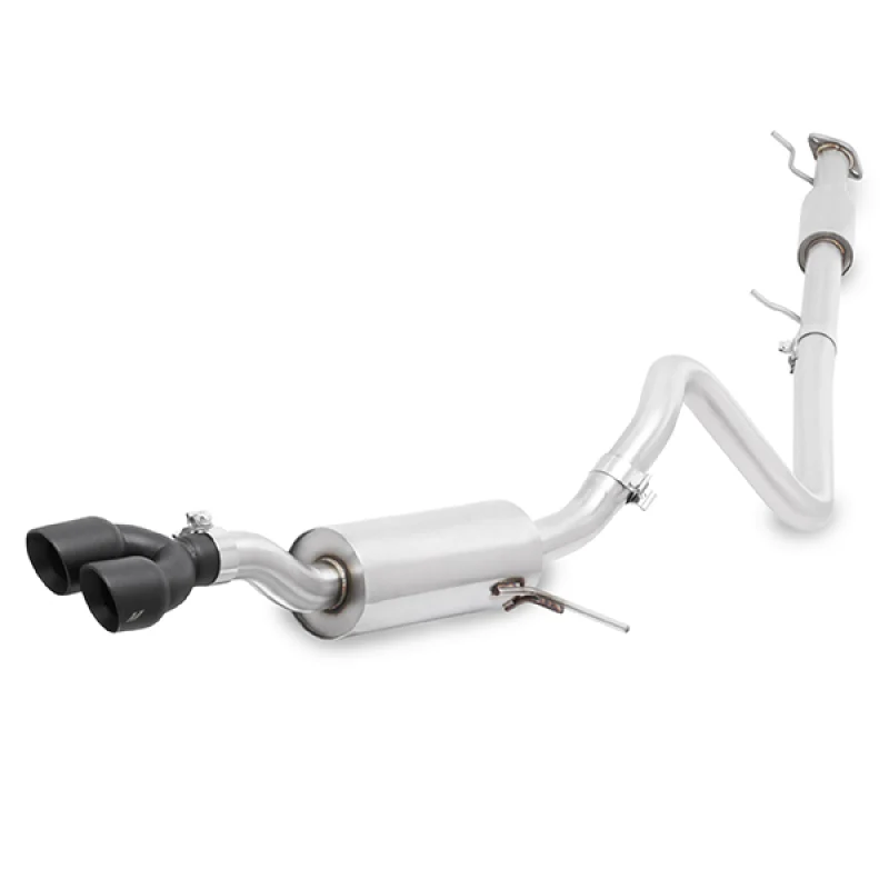 Mishimoto 14-16 Ford Fiesta ST 1.6L 2.5in Stainless Steel Resonated Cat-Back Exhaust w/ Black Tips - Image 5