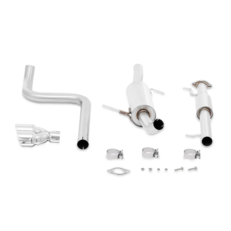 Mishimoto 14-16 Ford Fiesta ST 1.6L 2.5in Stainless Steel Resonated Cat-Back Exhaust w/ Polish Tips - Image 6