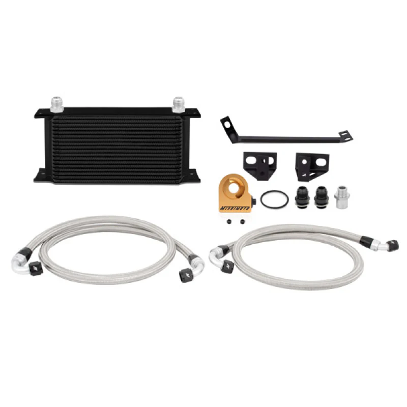 Mishimoto 15 Ford Mustang EcoBoost Thermostatic Oil Cooler Kit - Black - Image 2