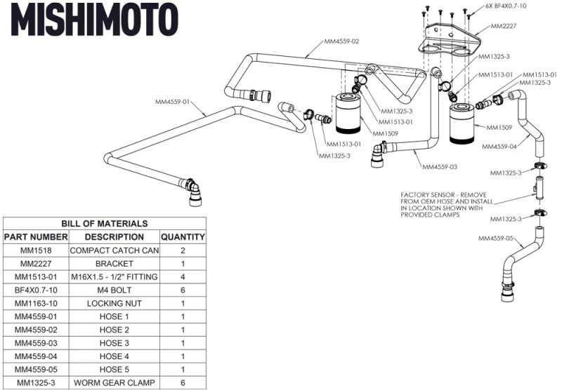 Mishimoto 18+ Ford F-150 2.7L EcoBoost Baffled Oil Catch Can Kit - Clear - Image 6