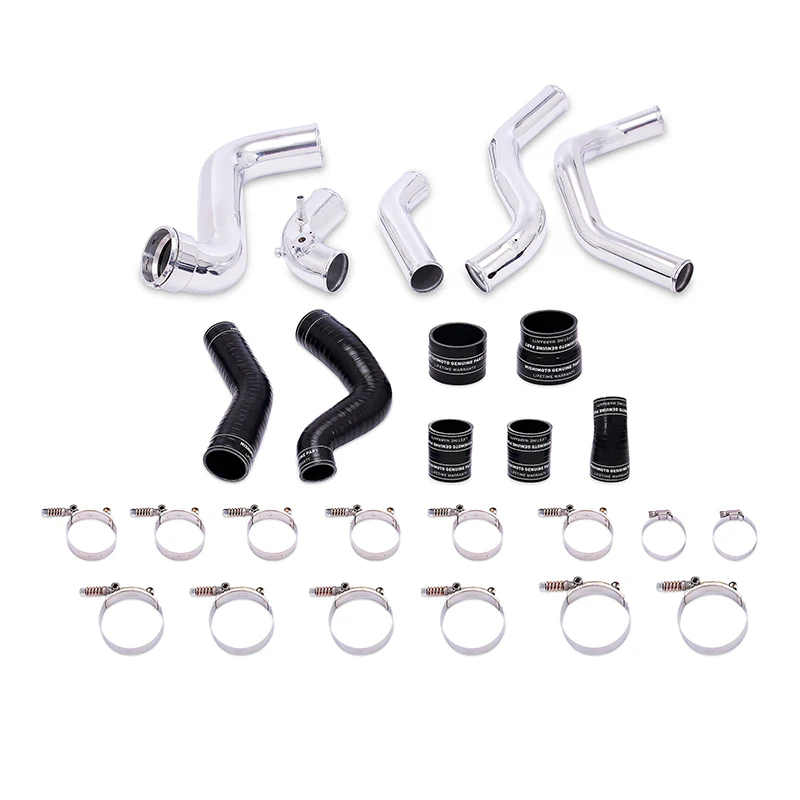 Mishimoto 2011-2014 Ford F-150 EcoBoost Black Intercooler w/ Polished Pipes - Image 6