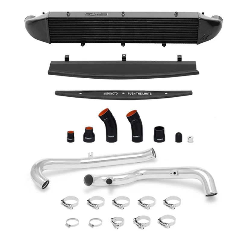 Mishimoto 2014-2016 Ford Fiesta ST 1.6L Front Mount Intercooler (Black) Kit w/ Pipes (Silver) - Image 2