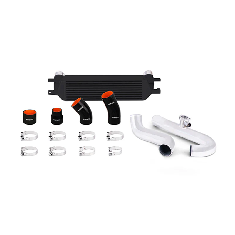 Mishimoto 2015 Ford Mustang EcoBoost Performance Intercooler Kit - Black Core Polished Pipes - Image 2