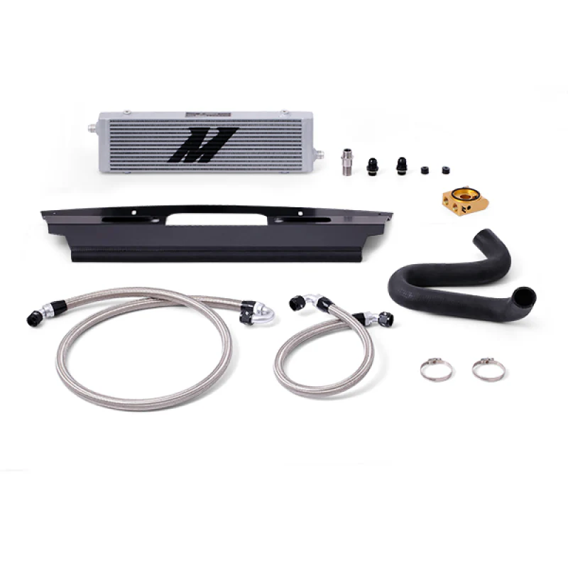 Mishimoto 2015+ Ford Mustang GT Thermostatic Oil Cooler Kit - Silver - Image 4