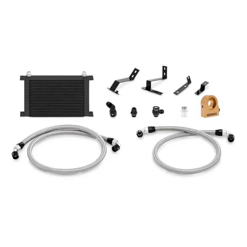 Mishimoto 2016+ Chevy Camaro Oil Cooler Kit w/ Thermostat - Black - Image 2