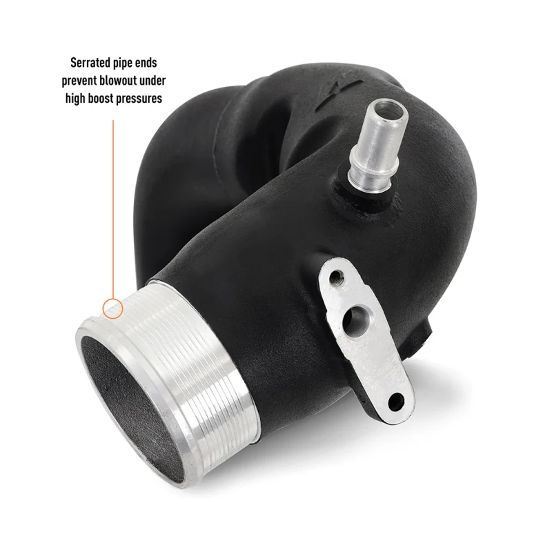 Mishimoto 2021+ Ford Bronco 2.7L High-Mount Intercooler Pipe Upgrade Kit - Wrinkle Black - Image 5