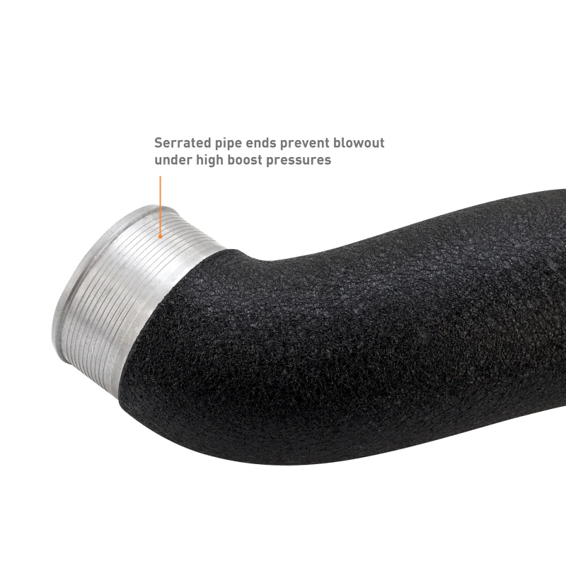Mishimoto 2024+ Ford Mustang EcoBoost Charge Pipes -  Wrinkle Black - Image 2