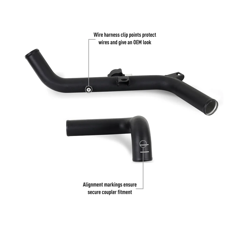 Mishimoto 21+ Bronco 2.7 Stock Location INT Kit MWBK Pipes BK Cooler - Image 3