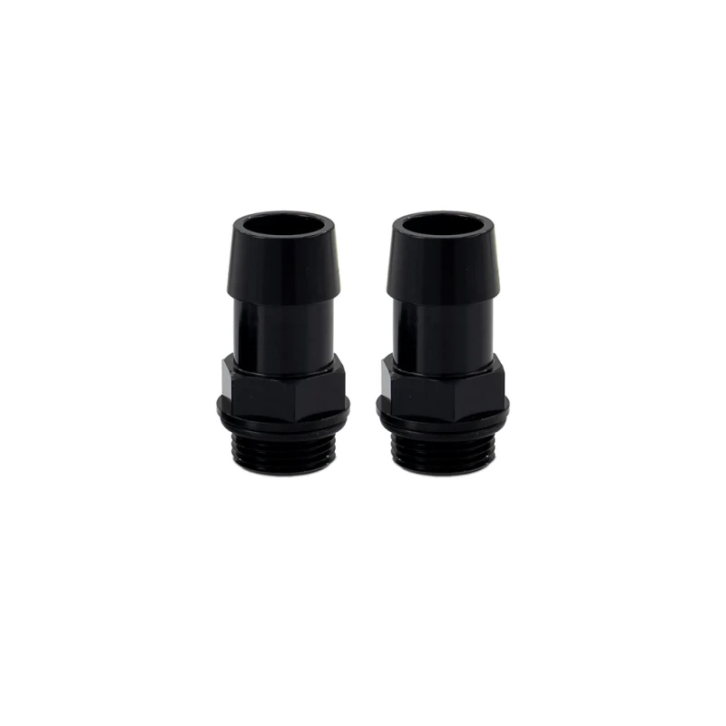 Mishimoto 2pcs. M20x1.5 3/4in Aluminum Catch Can Fitting - Black - Image 2