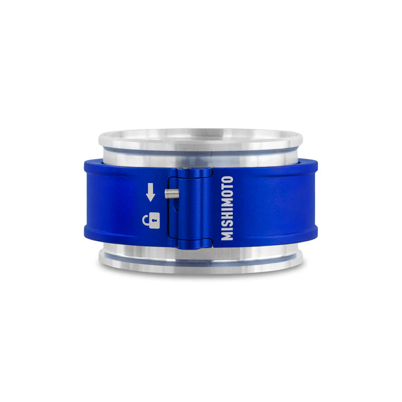 Mishimoto 3.0in Quick Release Clamp Assembly - Blue - Image 2