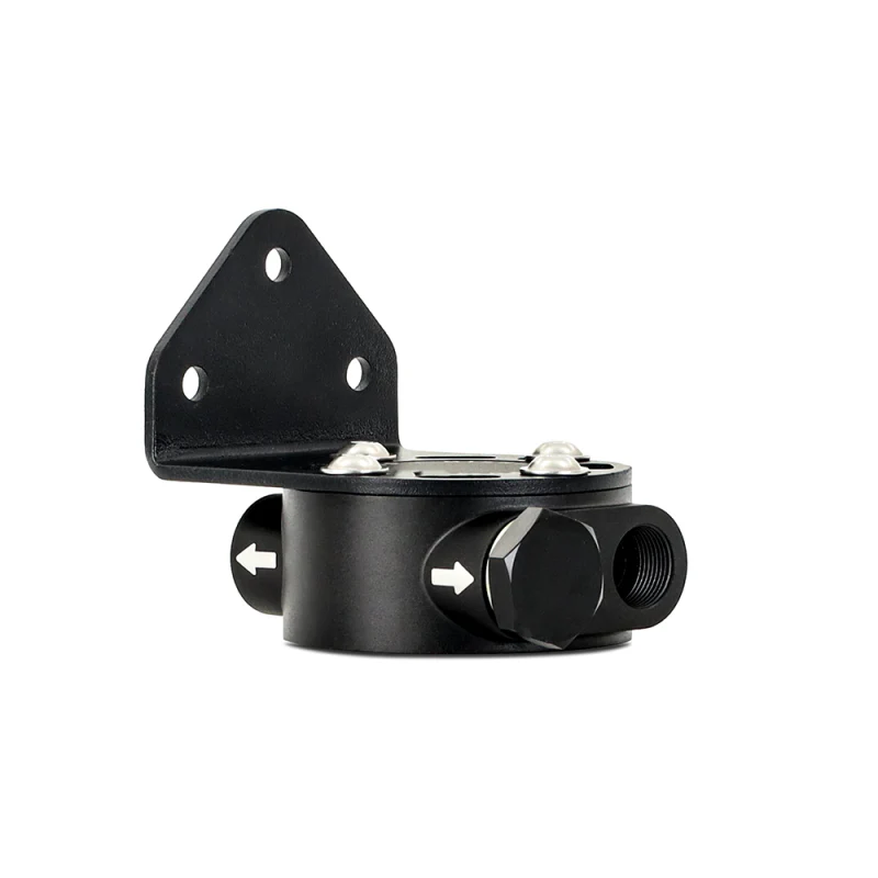 Mishimoto 3/4 - 16 Thread Remote Oil Filter Mount - Black - Image 8