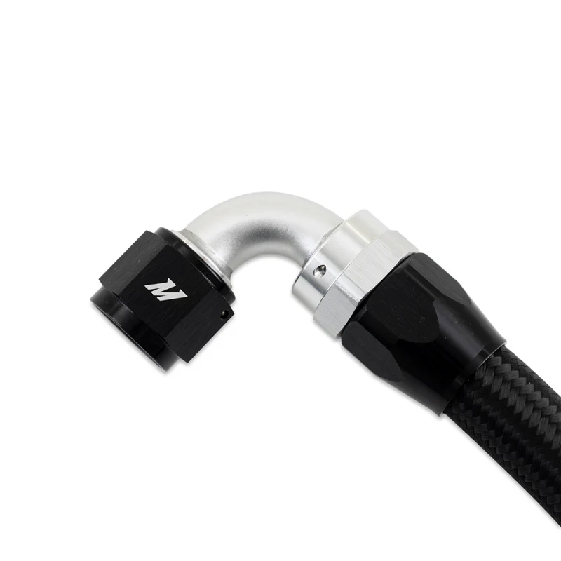 Mishimoto 3Ft Stainless Steel Braided Hose w/ -10AN Straight/90 Fittings - Black - Image 3