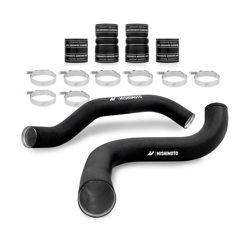 Mishimoto 99-03 Ford 7.3L Powerstroke PSD Silver Intercooler Kit w/ Black Pipes - Image 7