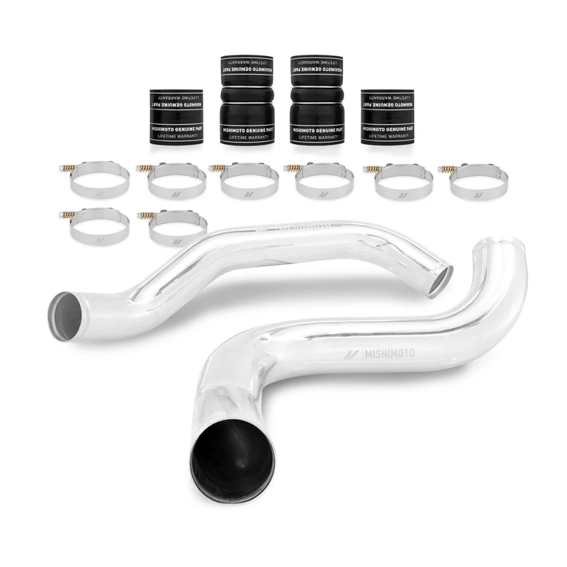 Mishimoto 99-03 Ford 7.3L Powerstroke PSD Silver Intercooler Kit w/ Polished Pipes - Image 6