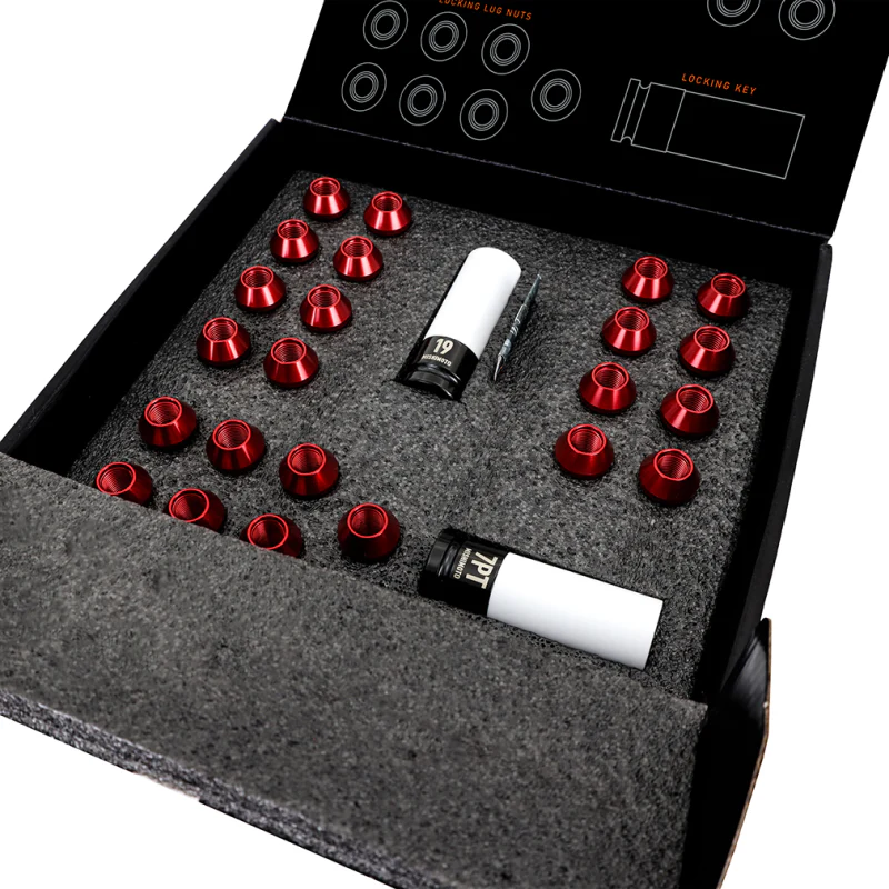 Mishimoto Aluminum Locking Lug Nuts 1/2 X 20 23pc Set Red - Image 3