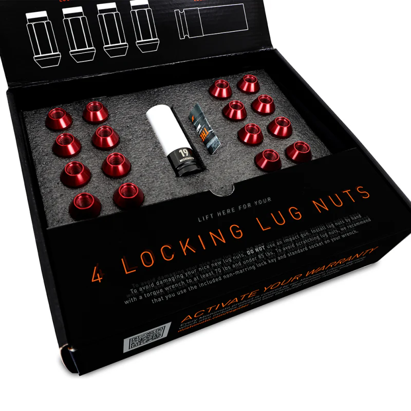 Mishimoto Aluminum Locking Lug Nuts M12x1.25 20pc Set Neo Chrome - Image 3
