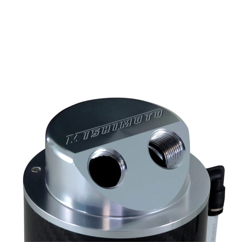 Mishimoto Carbon Fiber Oil Catch Can 10mm Fittings - Image 3