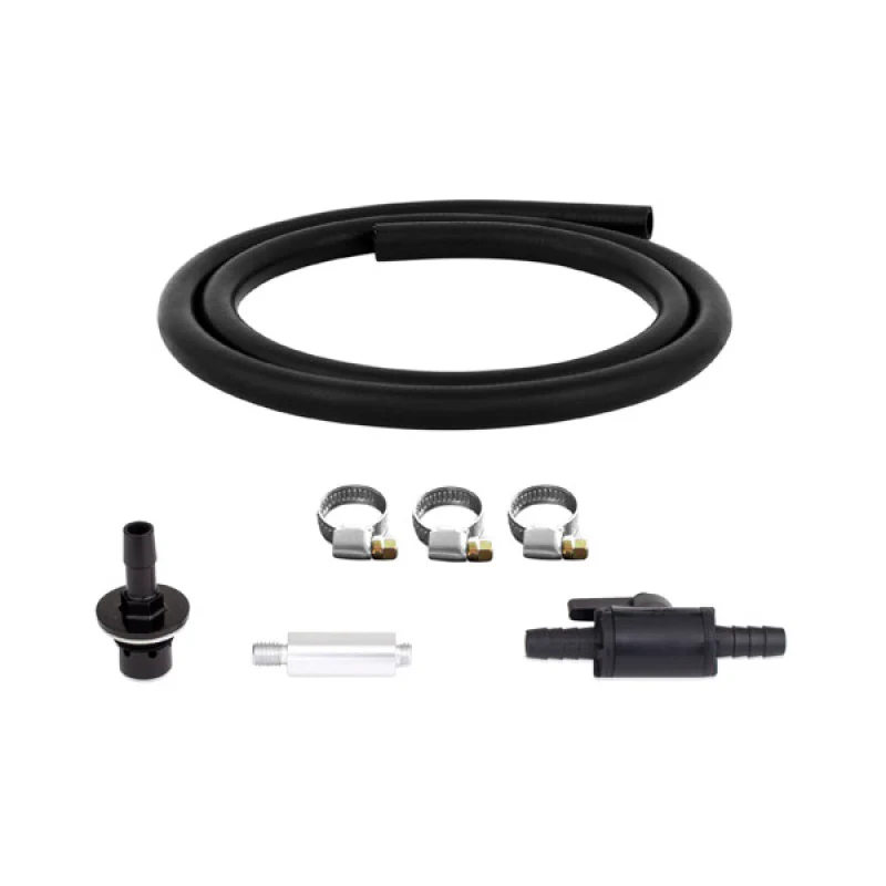 Mishimoto Compact Baffled Oil Catch Can Petcock Drain Kit w/ Metal Drain Fitting - Image 2