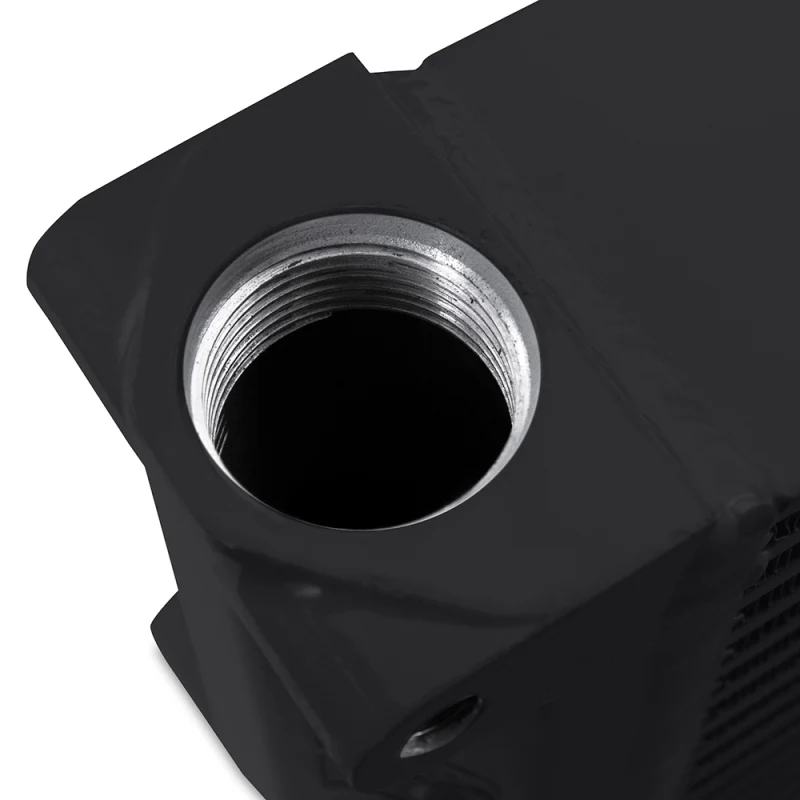 Mishimoto Heavy-Duty Oil Cooler - 10in. Same-Side Outlets - Black - Image 4