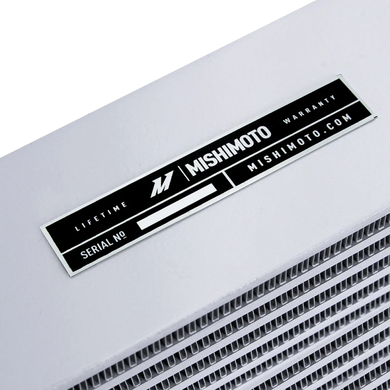Mishimoto Heavy-Duty Oil Cooler - 17in. Opposite-Side Outlets - Silver - Image 3