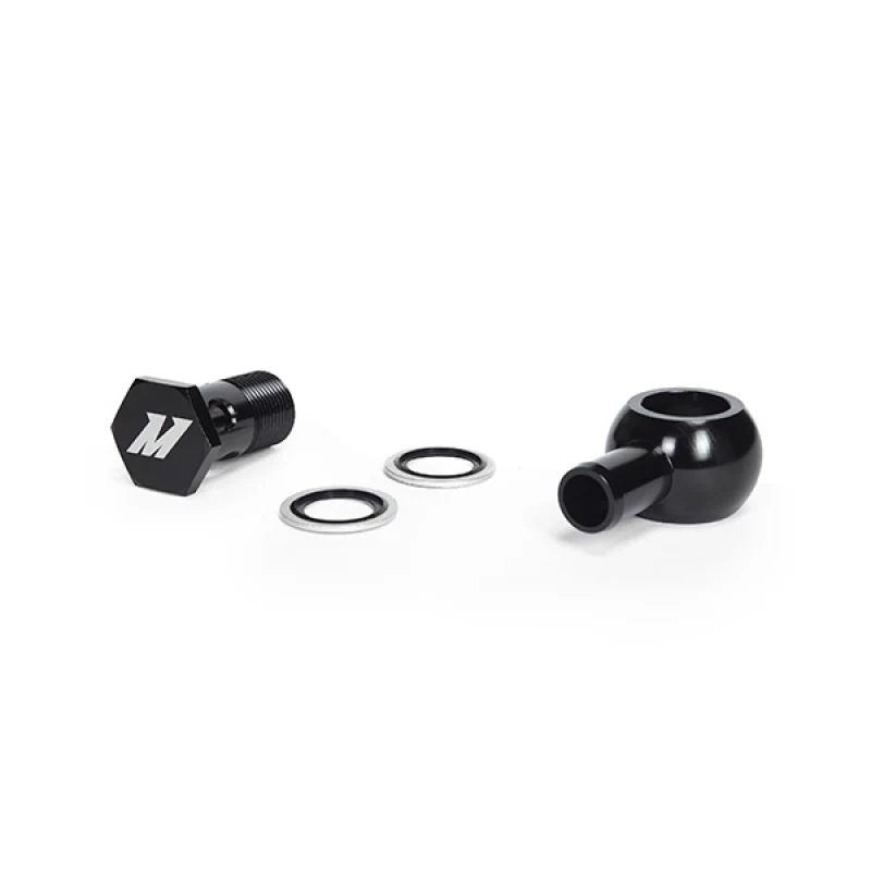 Mishimoto M20 x 5/8 Straight Black Banjo Fitting w/ Bolt - Image 6