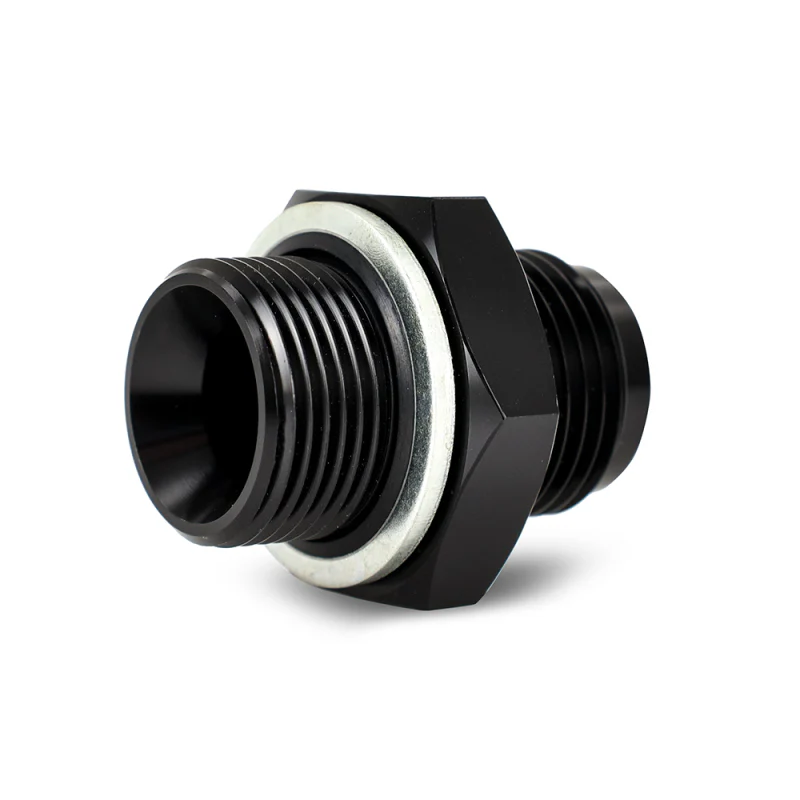 Mishimoto M22 x 1.5 - 10AN Aluminum Fitting - Black - Image 2