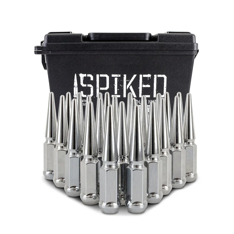Mishimoto Mishimoto Steel Spiked Lug Nuts M12 x 1.5 24pc Set Chrome - Image 3