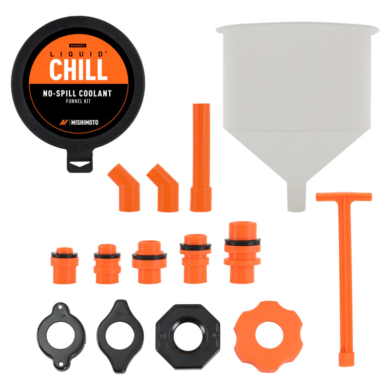 Mishimoto No-Spill Coolant Funnel Kit 15pc Set - Image 4