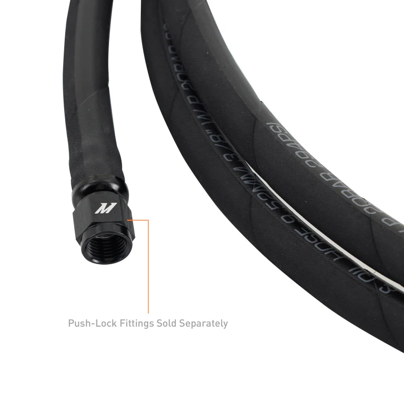 Mishimoto Push Lock Hose, Black, -4AN, 120in Length - Image 2