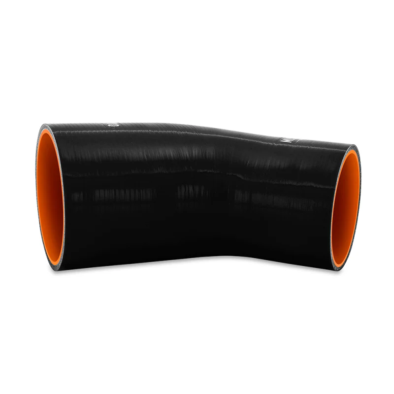 Mishimoto Silicone Reducer Coupler 45 Degree 3.5in to 4in - Black - Image 2