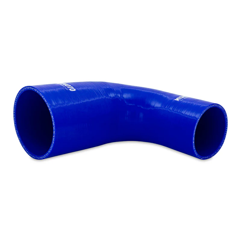 Mishimoto Silicone Reducer Coupler 90 Degree 2.5in to 4in - Blue - Image 3