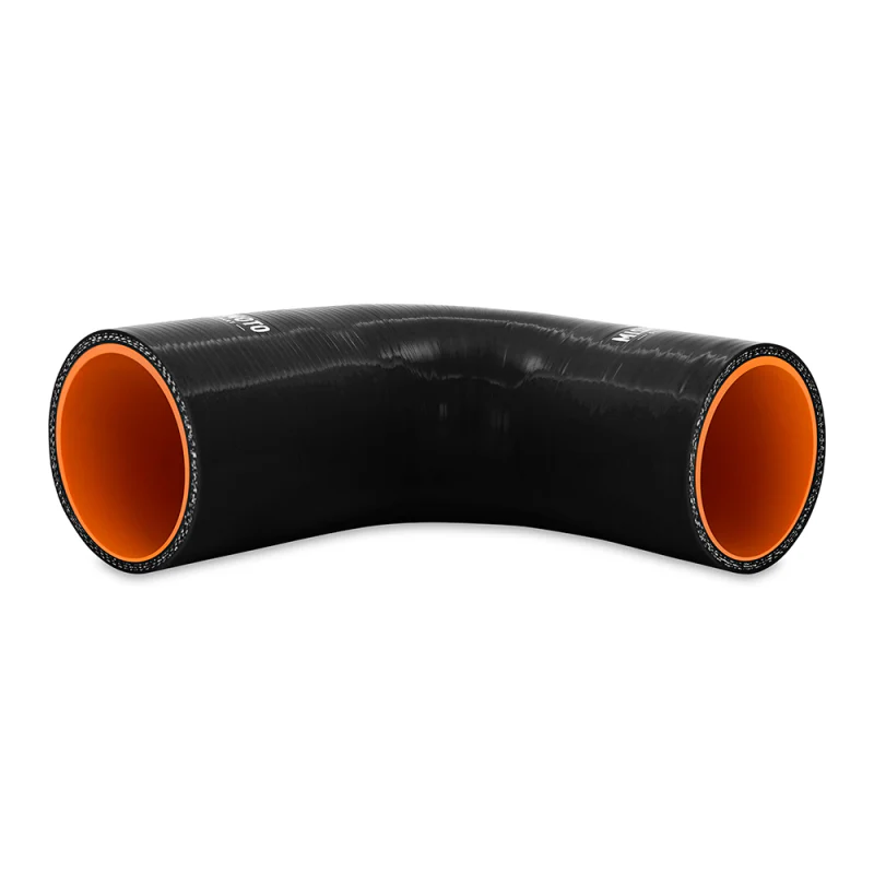 Mishimoto Silicone Reducer Coupler 90 Degree 2.75in to 3in - Black - Image 2