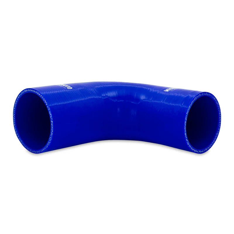 Mishimoto Silicone Reducer Coupler 90 Degree 2.75in to 3in - Blue - Image 2