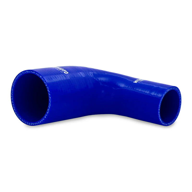 Mishimoto Silicone Reducer Coupler 90 Degree 2in to 3in - Blue - Image 3