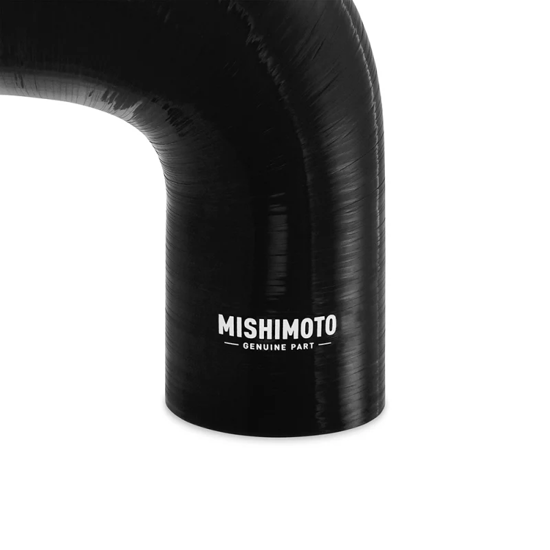 Mishimoto Silicone Reducer Coupler 90 Degree 3in to 3.5in - Black - Image 2