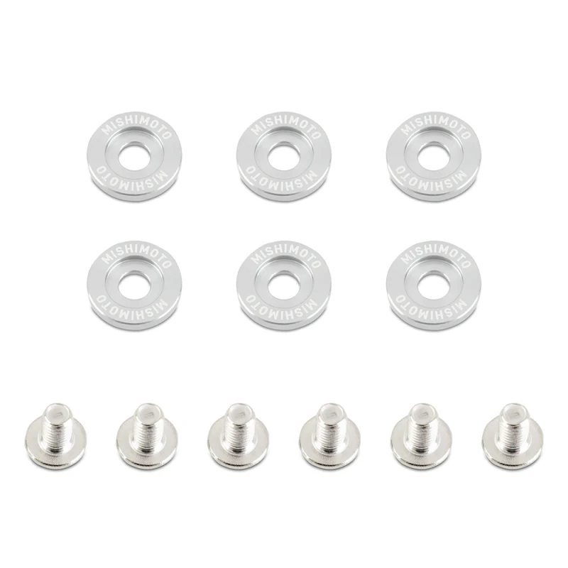 Mishimoto Small Fender Washer Kit (6pcs) - Silver