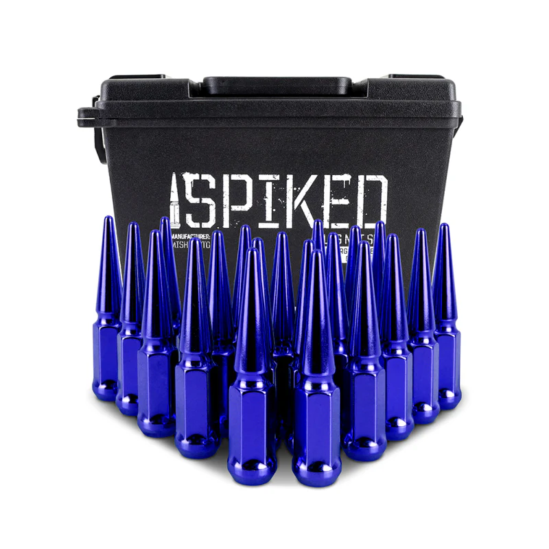 Mishimoto Steel Spiked Lug Nuts M12x1.5 20pc Set - Blue - Image 4