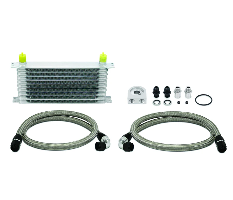 Mishimoto Universal 10 Row Oil Cooler Kit (Metal Braided Lines) - Image 2