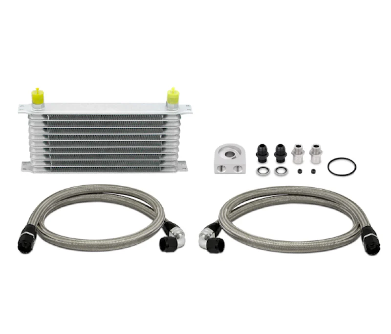 Mishimoto Universal 10 Row Oil Cooler Kit (Metal Braided Lines) - Image 4