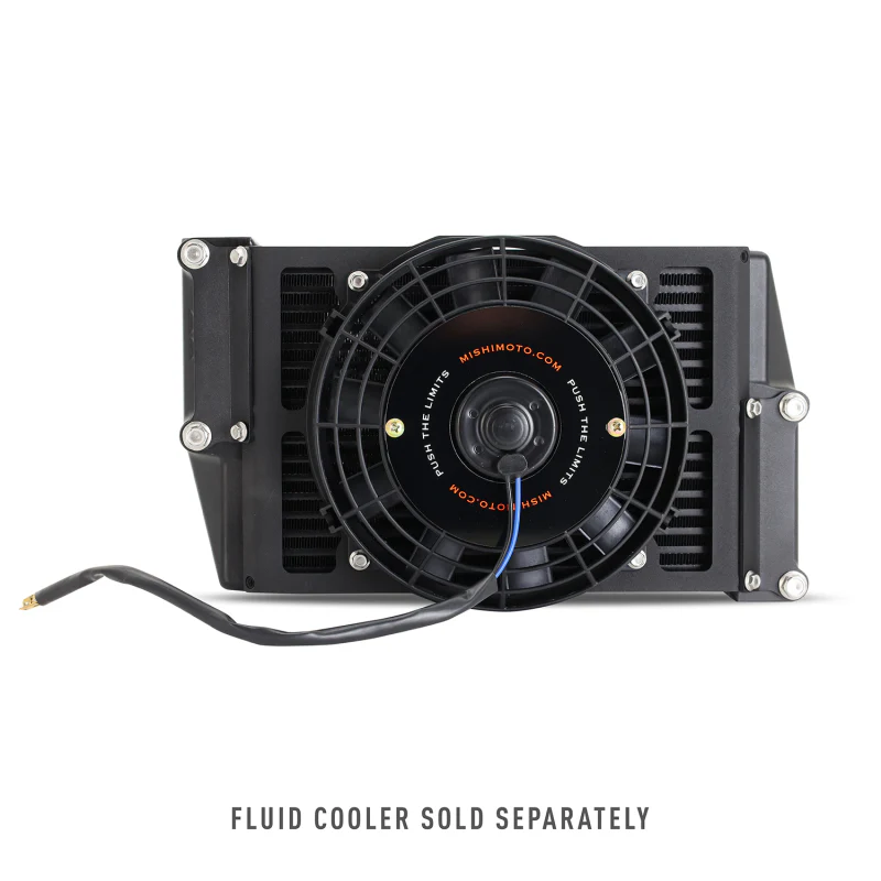 Mishimoto Universal 10in. Heavy-Duty Oil Cooler Fan Shroud - Micro Wrinkle Black - Image 2