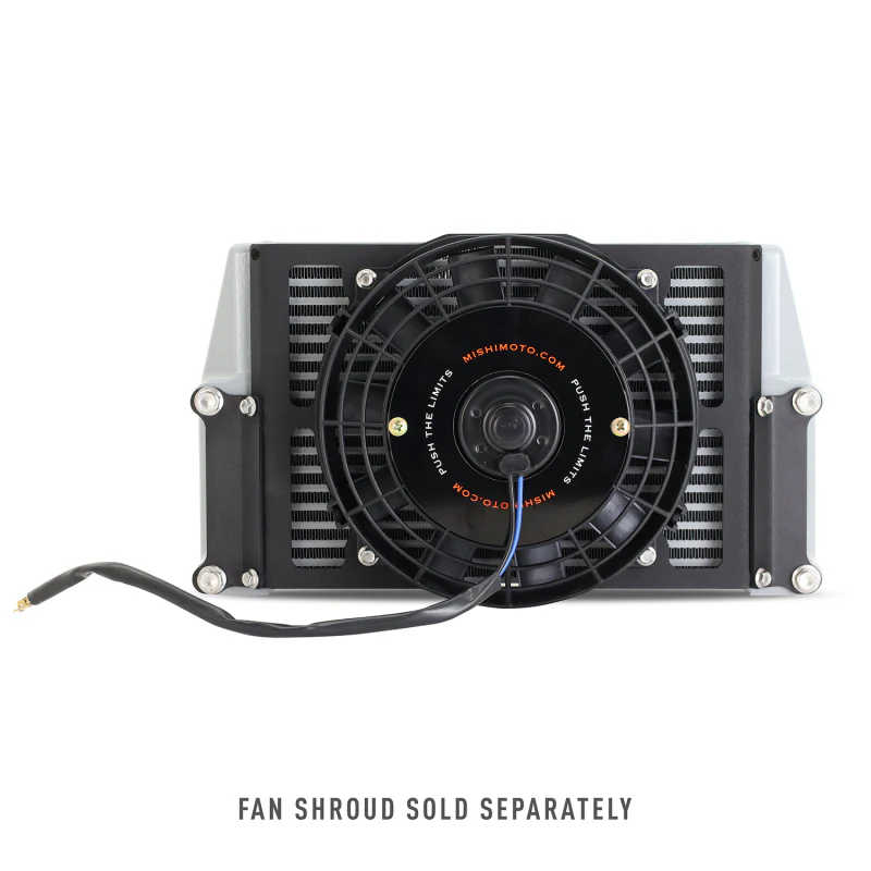Mishimoto Universal 10in. Heavy-Duty Oil Cooler Fan Shroud - Micro Wrinkle Black - Image 3