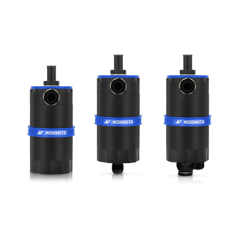 Mishimoto Universal Baffled Oil Catch Can - Blue - Image 10