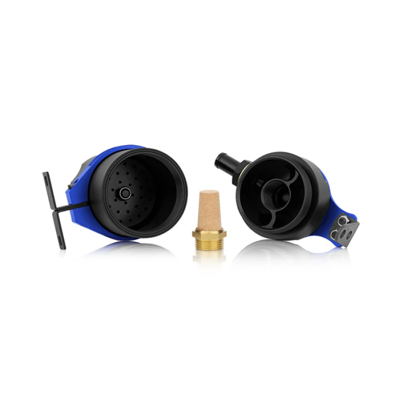 Mishimoto Universal Baffled Oil Catch Can - Blue - Image 8